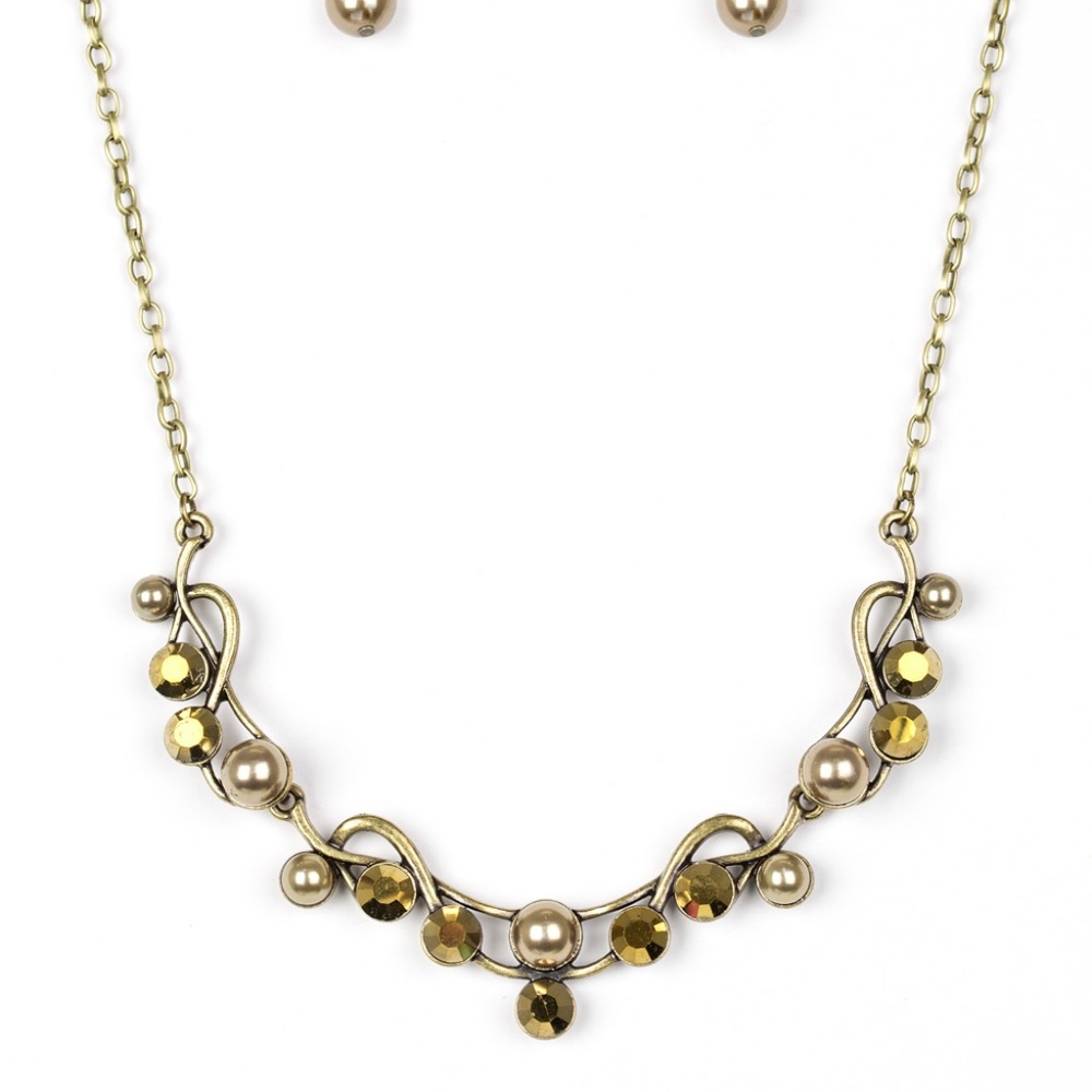 Tie the Knot Brass Necklace Paparazzi Set